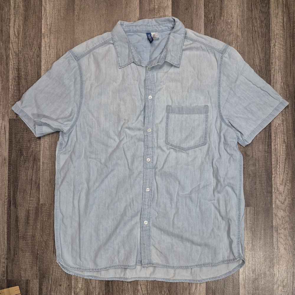 Divided Women's Light Denim Shirt Size XL